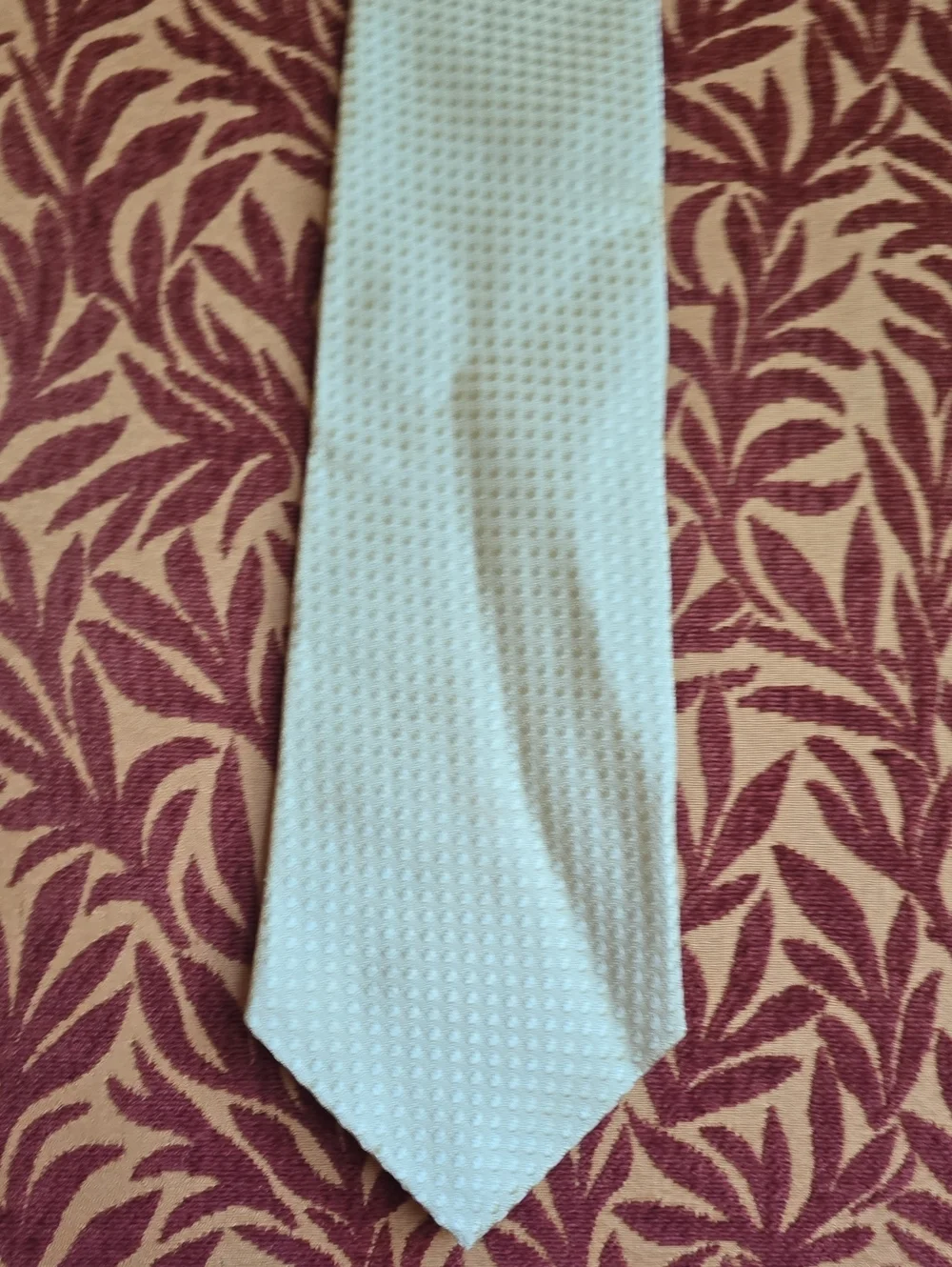 Men's Textured Light Yellow Tie - Classic Formal Accessory